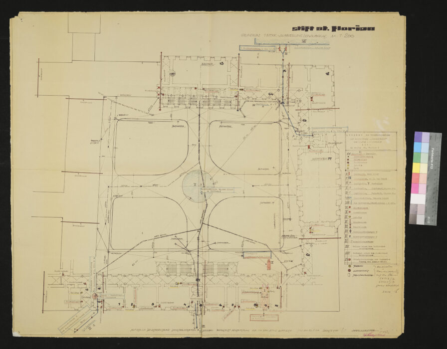 Plan Ausstellung 1965 "Donauschule" St. Florian