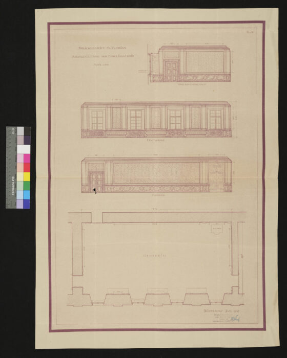 1. Obergeschoß, Westtrakt Raumgestaltung des Gobelingalerie 1943  St. Florian