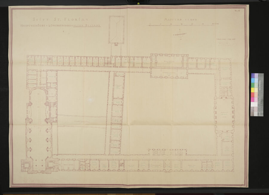 Hauptgebäude + 2. OG + Alter Bestand Stift 1943 St. Florian