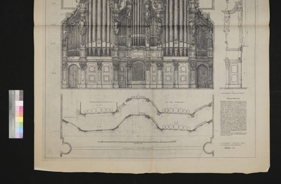 Große Orgel Prospekt verändert bis 1944