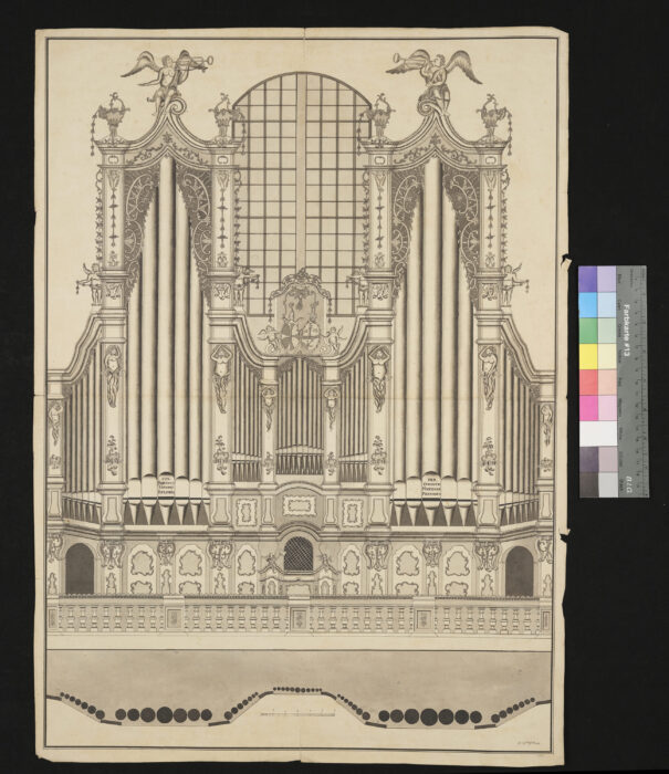 Große Orgel Prospekt verändert bis 1944