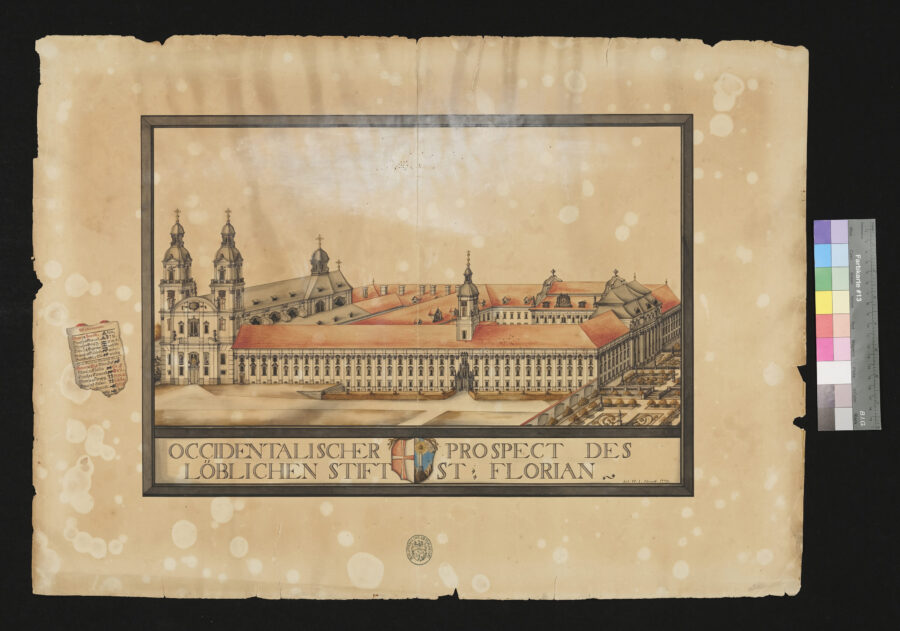 Occidentalischer Prospekt des Stiftes St. Florian 1779 