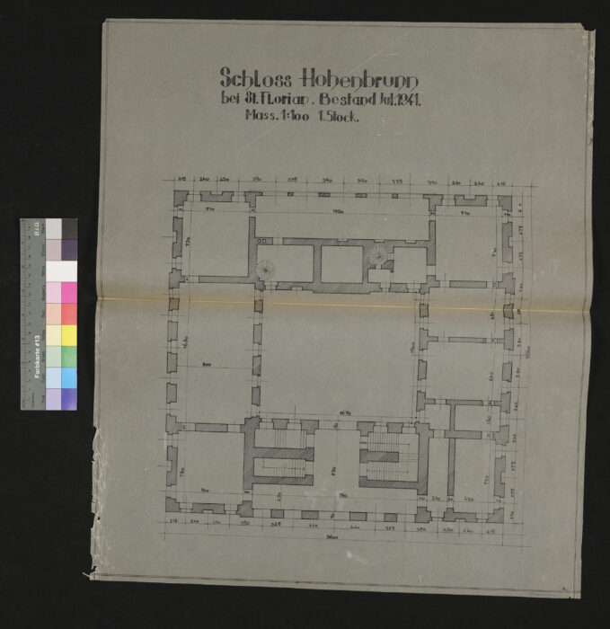 Schloß Hohenbrunn Erdgeschoß Grundriß