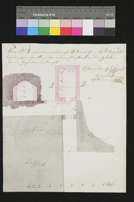 Plan für einen Erdkeller 1831 St. Florian