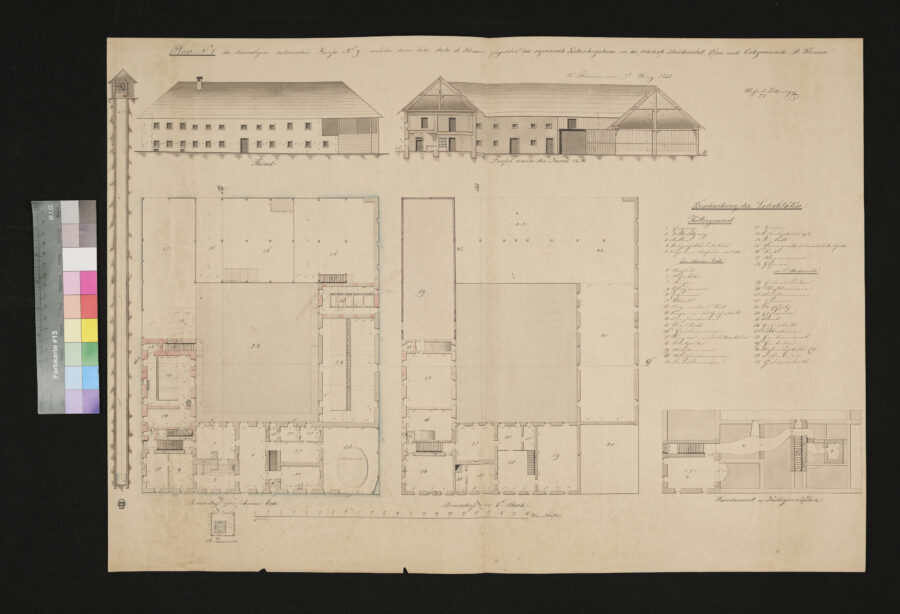 Kaltenbergerhaus 1. Plan 1853