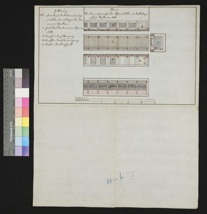 Plan für den neuen Schweinestall mit Kostenüberschlag 1824 (1) St. Florian