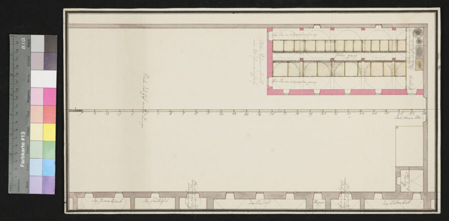 Plan für den neuen Schweinestall mit Kostenüberschlag 1824 (3) St. Florian