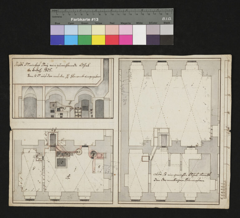 Neuer Küchenofen Skizze und Erläuterung 1820 (1) St. Florian