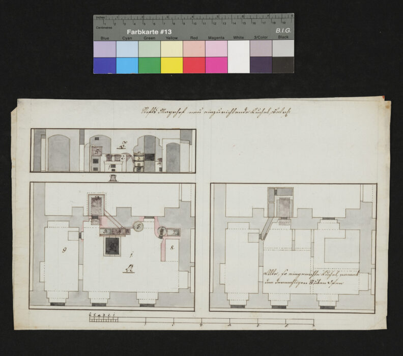 Neuer Küchenofen Skizze und Erläuterung 1820 (2) St. Florian