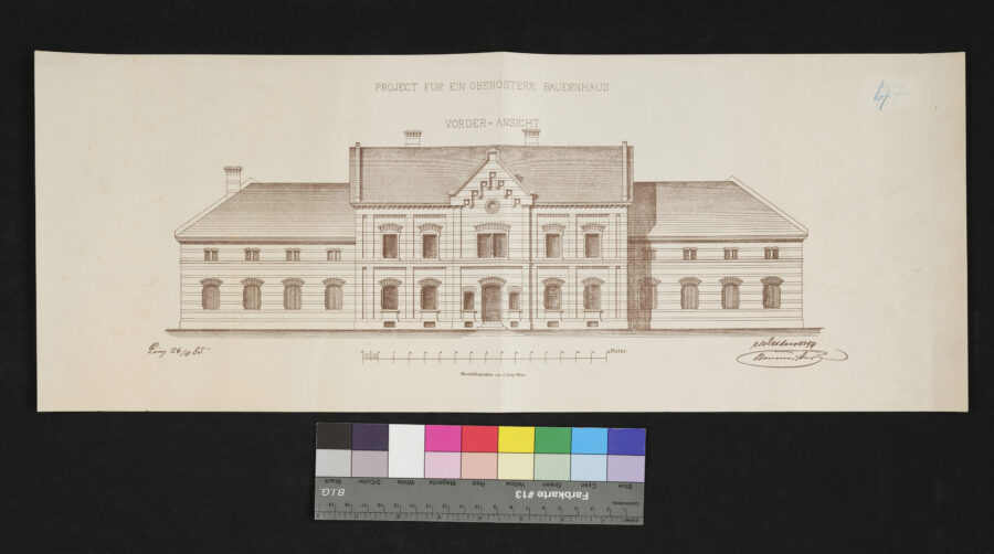 Projekt für ein oberösterreichisches Bauernhaus 1885 (1)