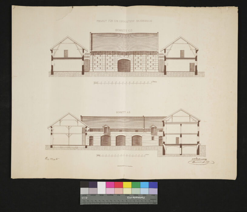Projekt für ein oberösterreichisches Bauernhaus 1885 (2)