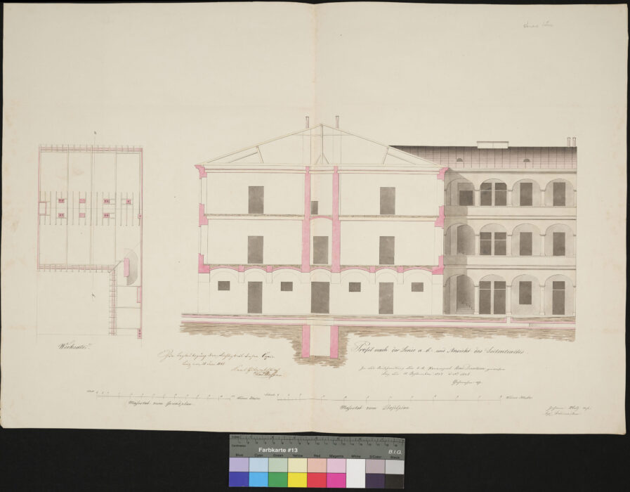 Pläne für die Erweiterung des Stuckwirtshauses 1848 (1) Linz