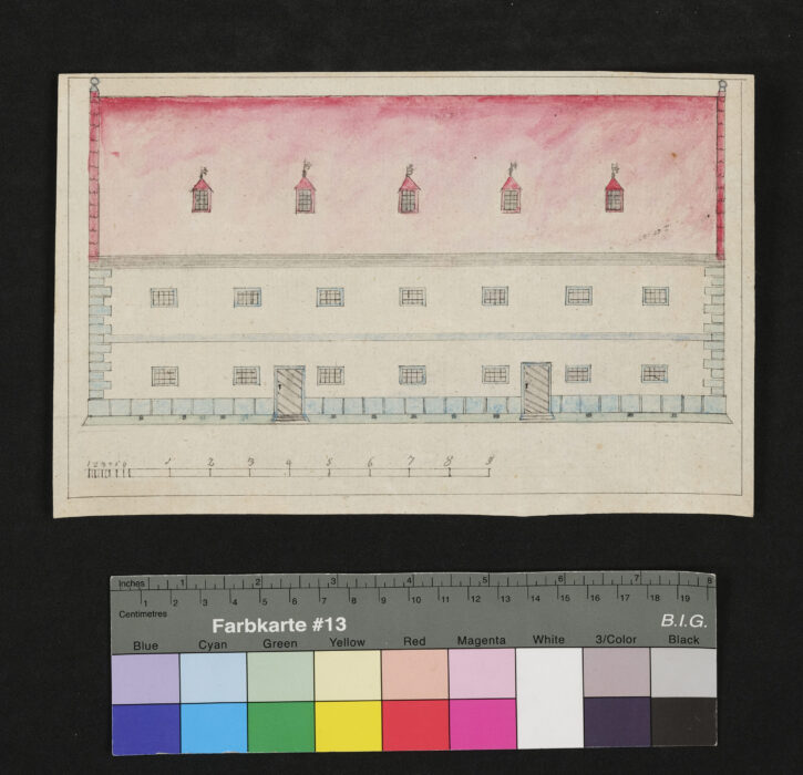 Plan Kanalisierung in der Landstraße Linz 1819