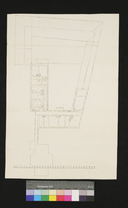 Pfarrhof Grundriß Vöcklabruck 1. Stock