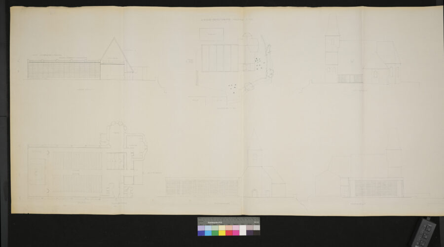 Kirchenraumerweiterung Grundriß und Aufriß Walding