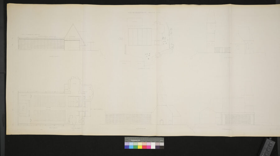Kirchenraumerweiterung Grundriß und Aufriß Walding