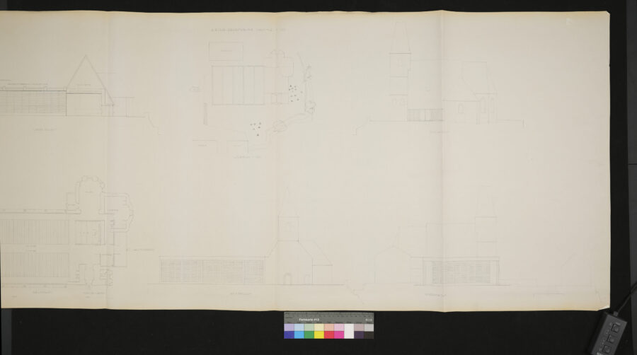 Kirchenraumerweiterung Grundriß und Aufriß Walding