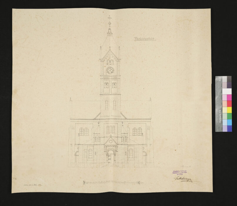 Plan und Riss für die neue Kirche Kleinmünchen 6.5.1904 (2)
