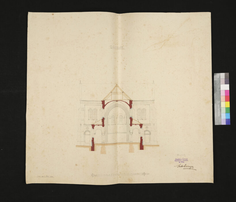 Plan und Riss für die neue Kirche Kleinmünchen  6.5.1904 (9)