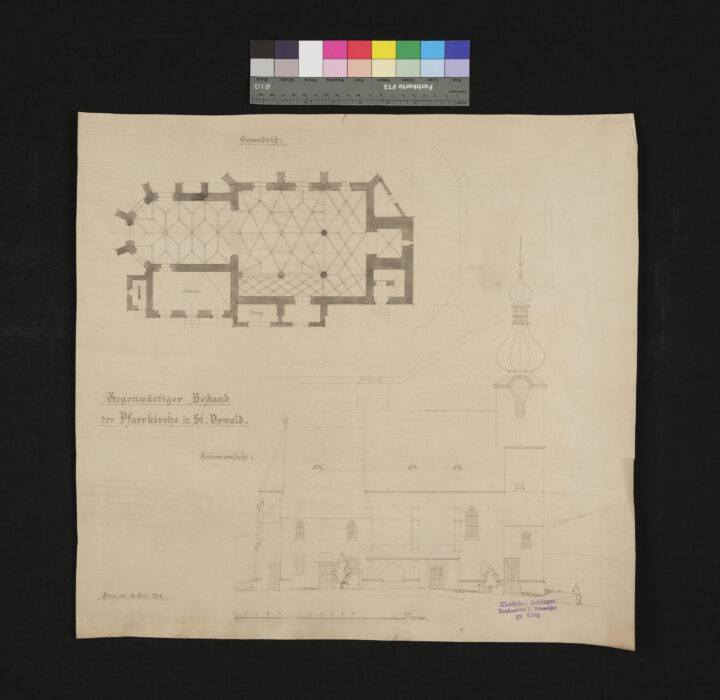 Umbau der Pfarrkirche zu St. Oswald 16.7.1908 (1)