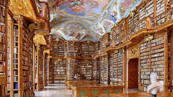 Stift St Florian Bibliothek Ansicht @Pedagrafie