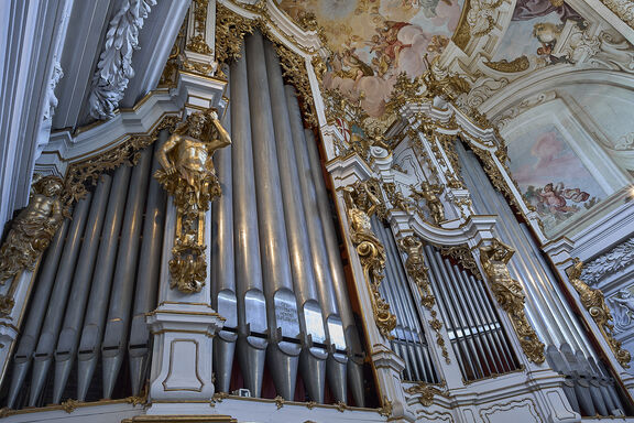 Stiftsbasilika St Florian Brucknerorgel Seitenansicht ©Andreas Etlinger Stiftsbasilika St Florian Brucknerorgel Seitenansicht ©Andreas Etlinger