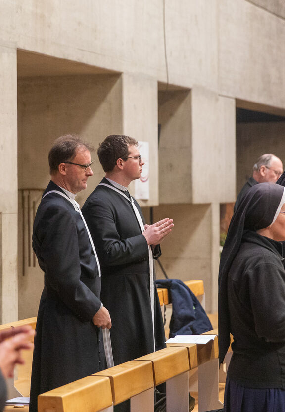 Ordenstage Novizenmeister Krautsieder mit Novize Kaiser Ordenstage Novizenmeister Krautsieder mit Novize Kaiser